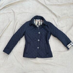 Used BURBERRY BRIT Navy Blue Copford Jacket Women Youth - XS